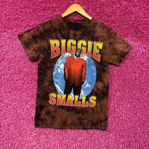 Biggie Smalls World The King of New York Rap Tie Dye tshirt size small